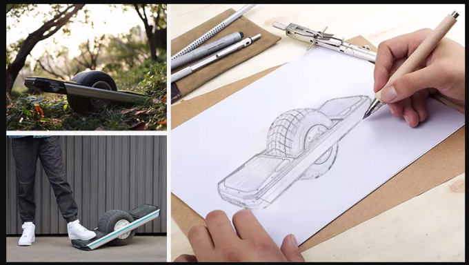 Planche à roulettes électrique 10.5Ah 5 puissants de roue d'Off Road 700W un